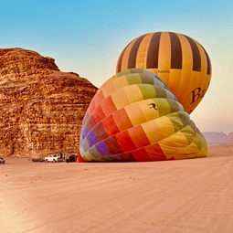 Jordan Hot Air Balloon Tour in Wadi Rum