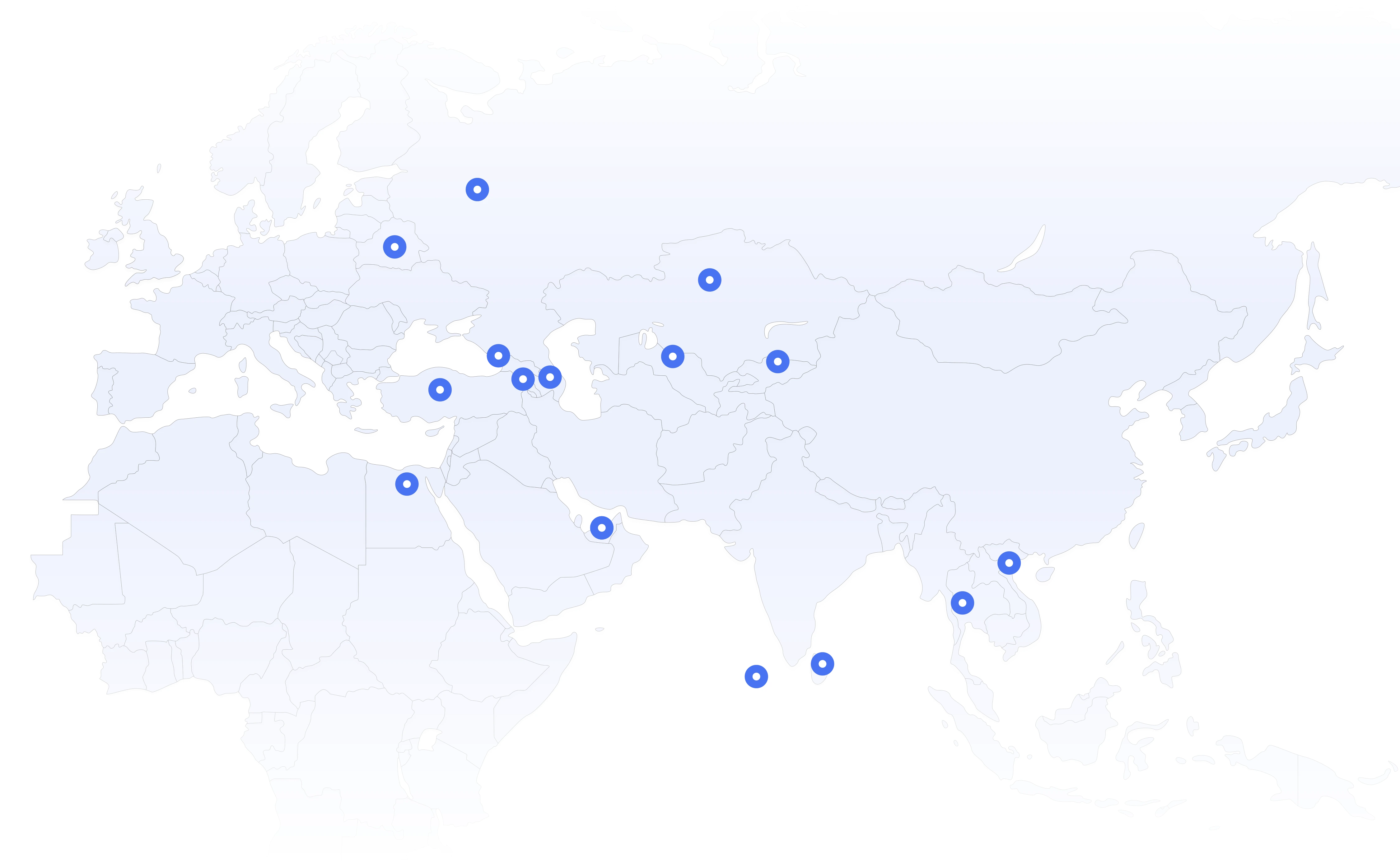 B2B Opportunities with Fun & Sun: A map highlighting key destinations across Europe and Asia, showcasing the extensive travel network and partnership potential offered by Fun & Sun.