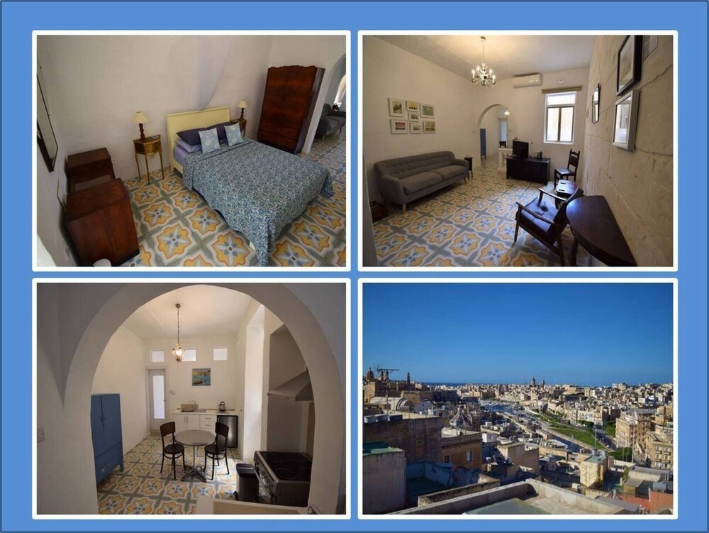 Boutique Maltese Apartment - Character, Views, A/C