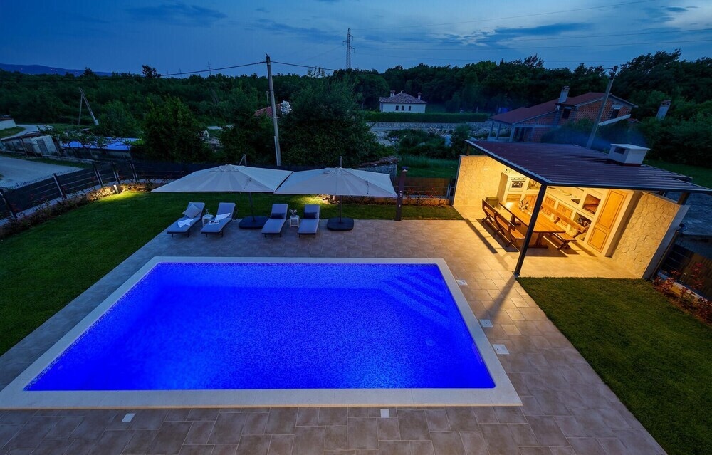 Awesome Home In Nedescina With Outdoor Swimming Pool, Wifi And Heated Swimming Pool