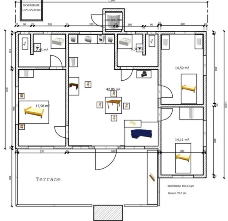 Selfcatered Family House For 1-6 People In Jambiani, 400 Meter From The Beach