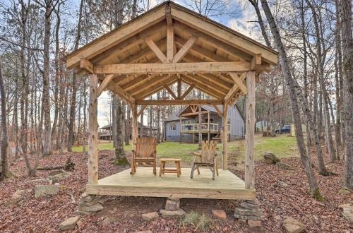 Creek-View Getaway W/ Deck, Yard, & Fire Pit!