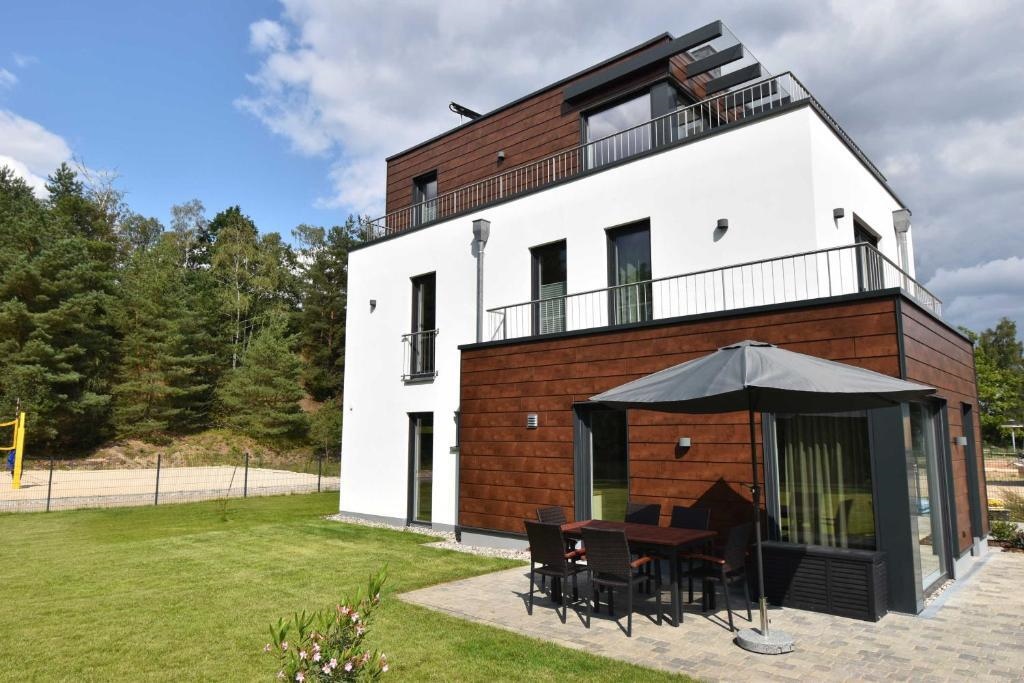 Naturpark-5 Sterne Ferienhaus-Kamin-Sauna-See