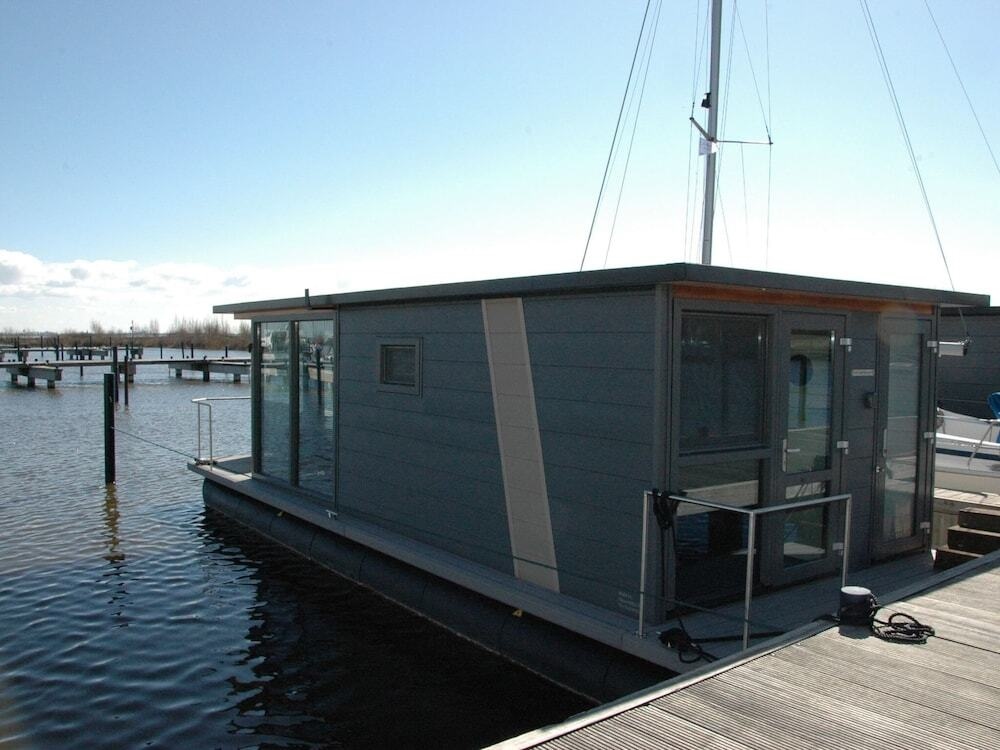 Beautiful Houseboat In The Harbour Of Volendam Near Centre