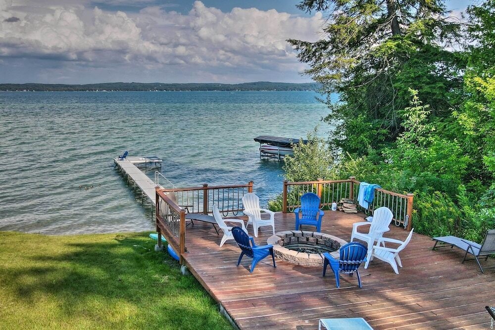 Rapid City Home on Torch Lake w/ 2 Fireplaces!