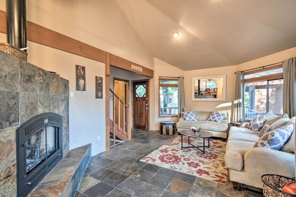 Deck + Grill: Mtn Haven in Stanislaus Nat'l Forest