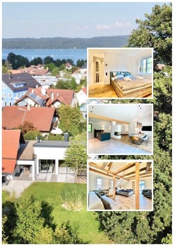 Snug Stays Design Villa mit Garten zentral aber ruhig 400m zum Ammersee
