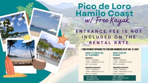 Pico de Loro Hamilo Coast w/FREE KAYAK