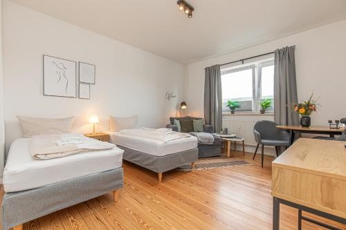 fewo1846 Kommood zentral gelegenes Studio Apartment mit Balkon im Hochparterre
