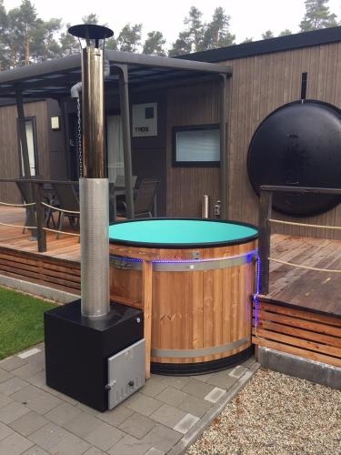 Mobilheim am Murner See private Sauna privater Badezuber