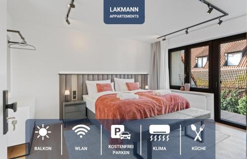 1-2 Personen - Parkplatz - Zentrum - Kuche - Balkon - Klima