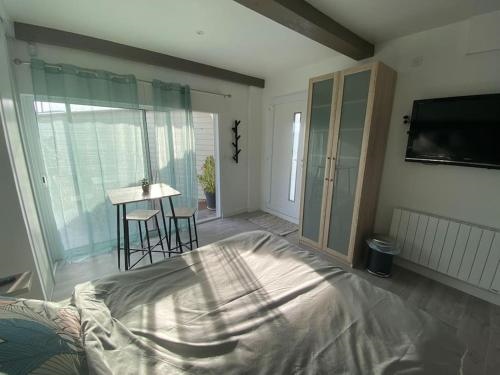 Beau studio neuf et equipe