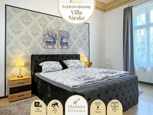 Ferienwohnung Villa Nieske - Jugendstil Denkmal, free WLAN & Parken, Self Check-In, Smart-TV