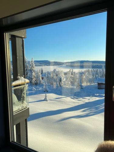 Leilighet med panoramautsikt Sjusjoen Innendors parkering