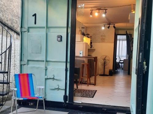 Apartamento Container com patio, vaga para carro e Split