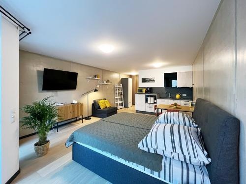 bonquartier Design Apartment mit Balkon, Parkplatz und E-Ladestation