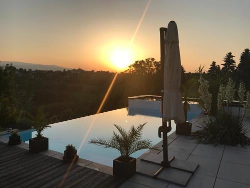 Appartement Architektenhaus - Pool - Fernsicht