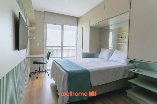 Apartamento com sacada em Cotia, Sao Paulo