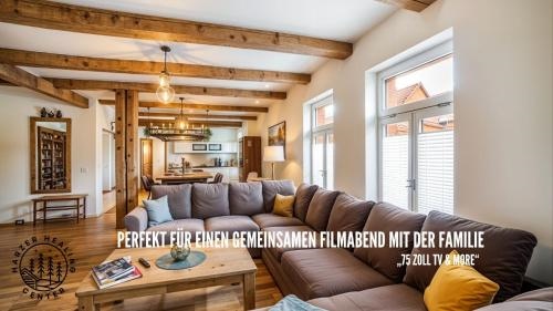 HARZER HEALING CENTER 2024 Gemutliche Landhauswohnung mit Fussbodenheizung,XXL Kochinsel,XXL Regenduschen,Modern,Hochwertig,Personlich,Vollausgestattet