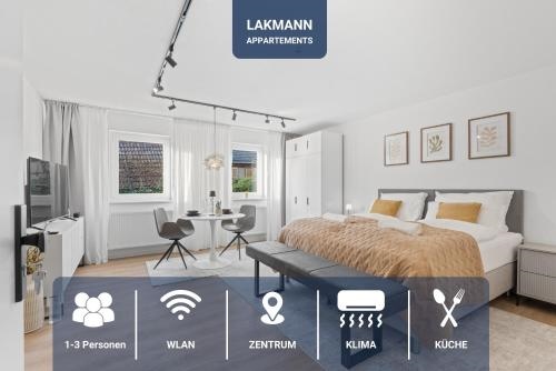 1-2 Personen - Kuche - Zentrum - WLAN - Klima