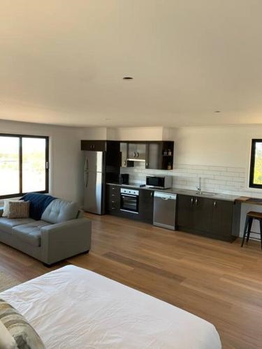 Modern studio with fabulous views