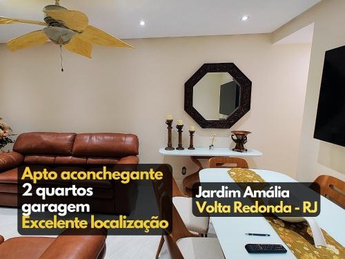 Apto completo 2 quartos garagem Jardim Amalia VR RJ
