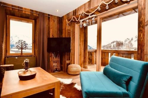 Charming appartment with nice balcony and great view Huez Chalet K2