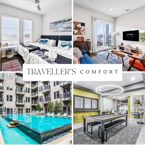 Downtown Fort Worth Luxe Retreat, Pool, Gym and Free Parking