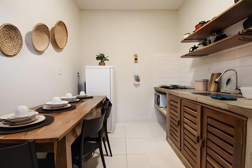 Flat 01 · Flats Japaratinga1- 200m da praia cozinha completa