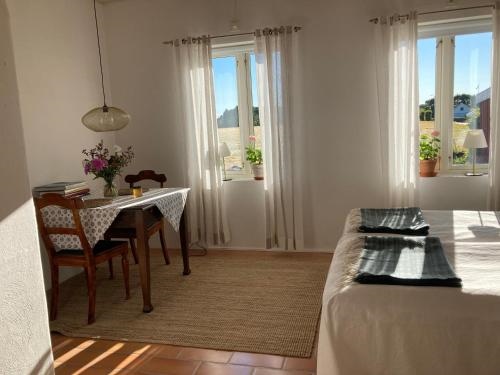 Fortjusande gastsvit med oppen spis