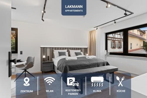 1-2 Personen - Parkplatz - Zentrum - Kuche - Klima