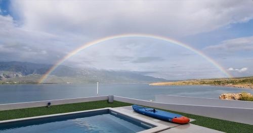 Luxury Beach Apartment Adria with Private Pool and Sea View