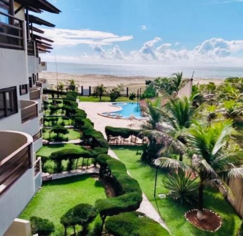 Flat Malua - Apartamento Pe Na Areia Com Vista Mar Taiba-CE