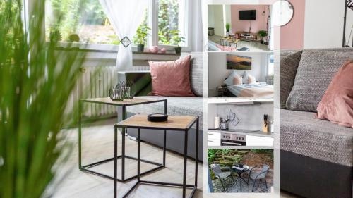 BEST STAY moderne Stadtwohnungen in Hunfeld Kuche Schlafsofa Terrasse oder Balkon WLAN Smart TV