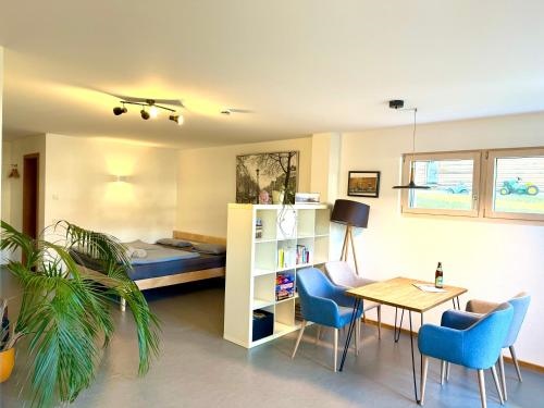 Helle Souterrain Wohnung in Laufnahe zum Worthsee