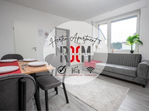 Serviceroom24 - Apartment 3 in Herten WLAN - Smart-TV - 24-7 Check-in und Kuche