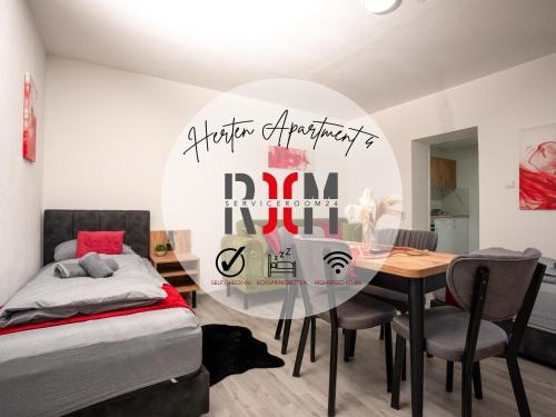 Serviceroom24 - Apartment 4 in Herten WLAN - Smart-TV - 24-7 Check-in und Kuche