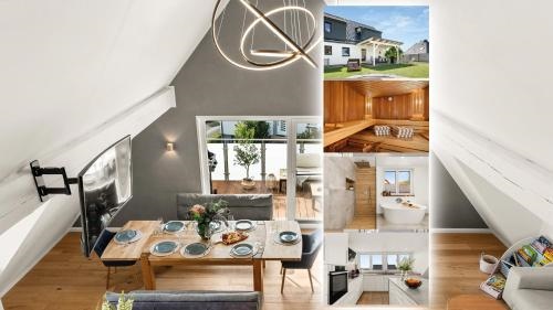 FeelGood 212 qm Ferienhaus mit 2 Apartments Garten Grill & Sauna